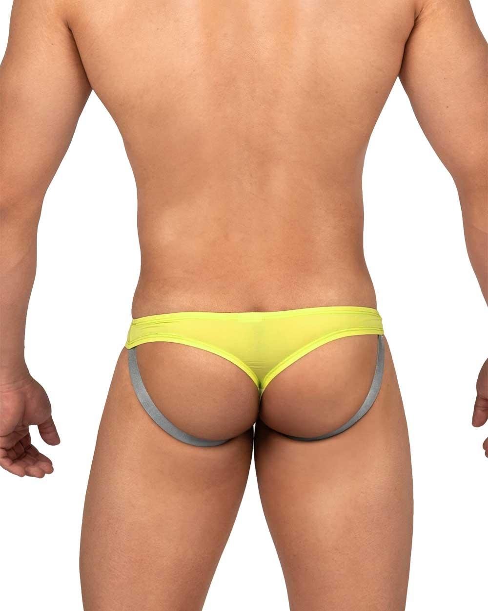 Bare Men's TS Jockstrap Thong - Radiant Yellow - | Private Structure - | MAD Lifestyle