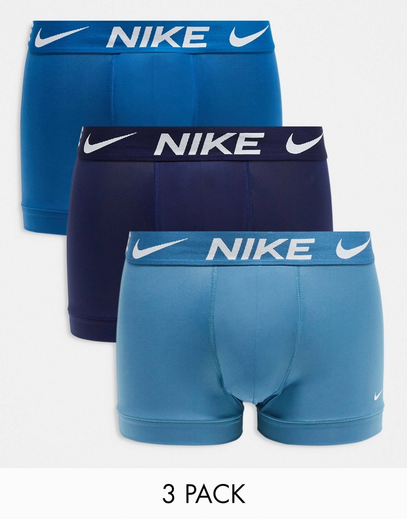 Nike Dri-Fit Essential 微纖維內褲 (海軍藍/藍色) - 三件裝