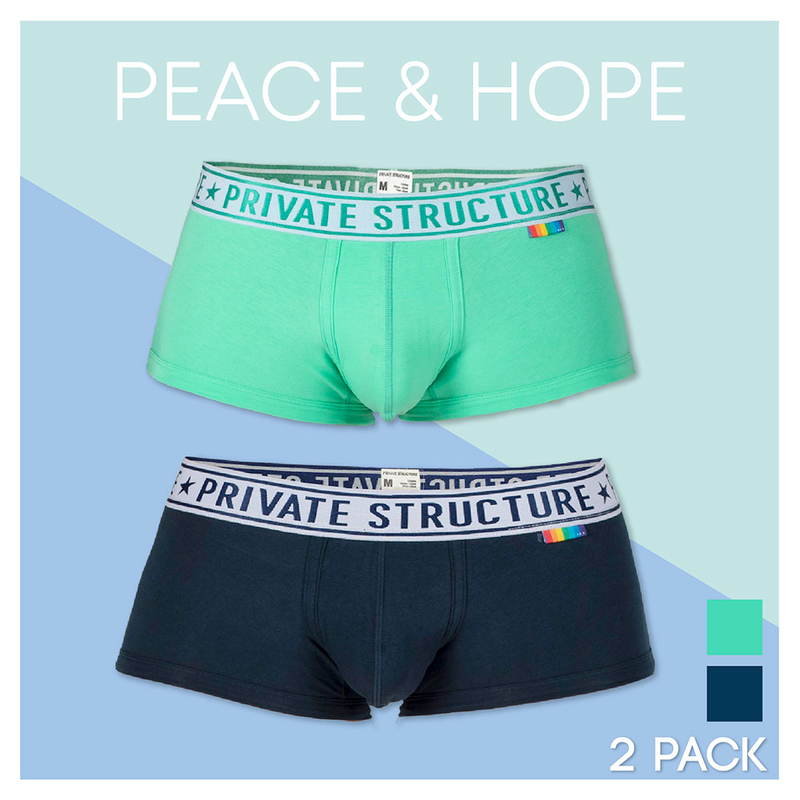 2件裝 - PRD 貼身四角內褲 - Navy & Green