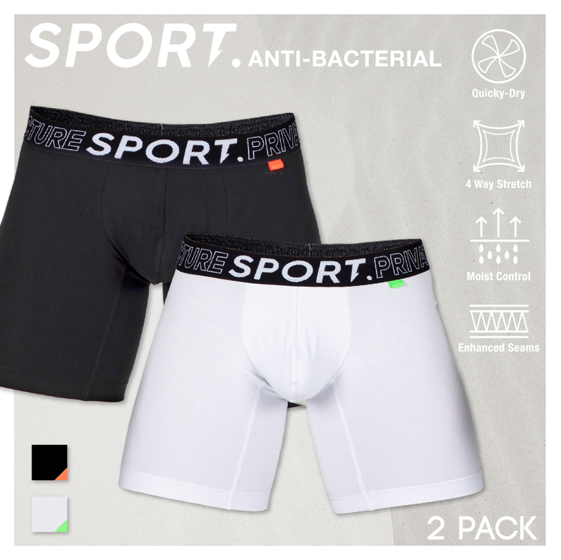 2件裝 - PS Sport 糸列 長版型四角內褲