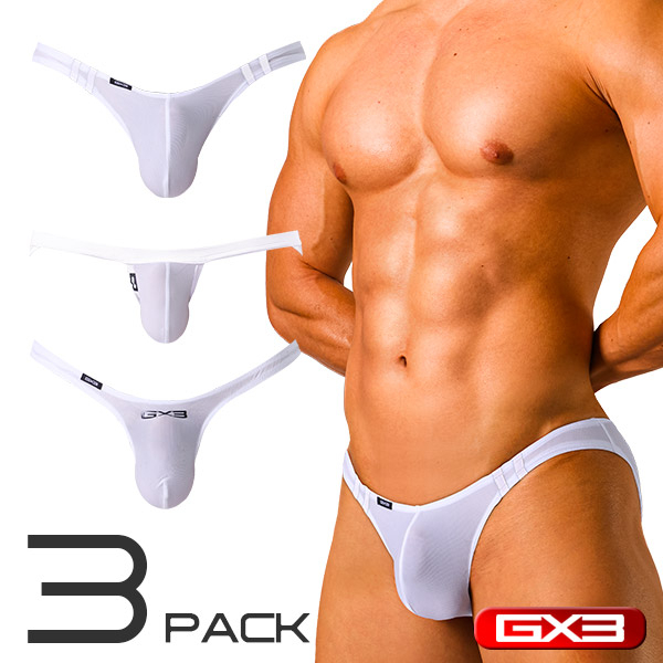 GX3 PRIME SKIN系列 立體囊袋 款式不同白色內褲 3條裝