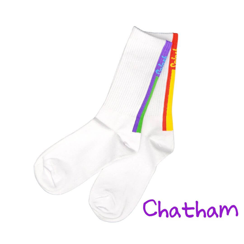 SPLASH 原襪系列白色運動襪  - 漆咸 Chatham