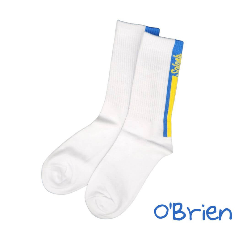 SPLASH 原襪系列白色運動襪  - 柯布連 O'brien