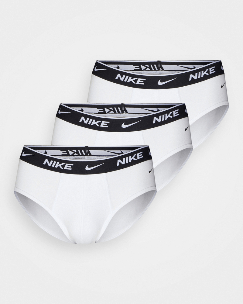 NIKE Dri-FIT Essential Cotton Stretch 白色運動三角男士內褲 (3件組)