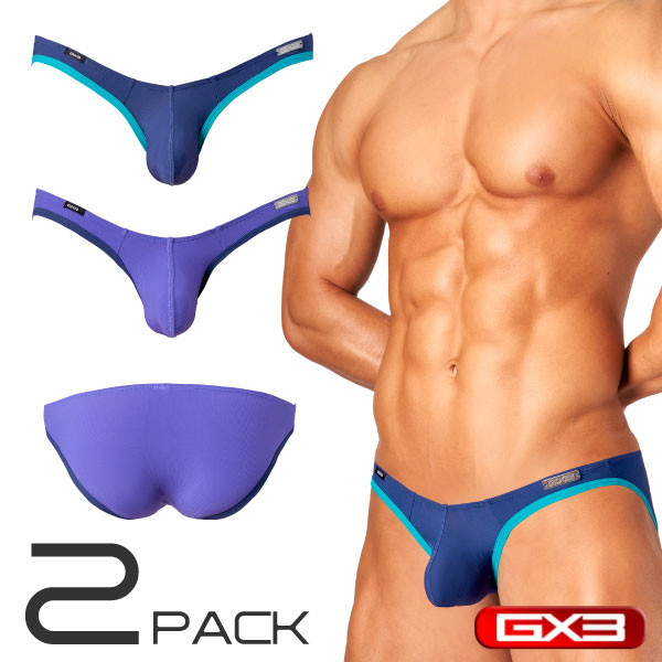 GX3 Prime Skin Color V字修身 比基尼內褲 - 2件組