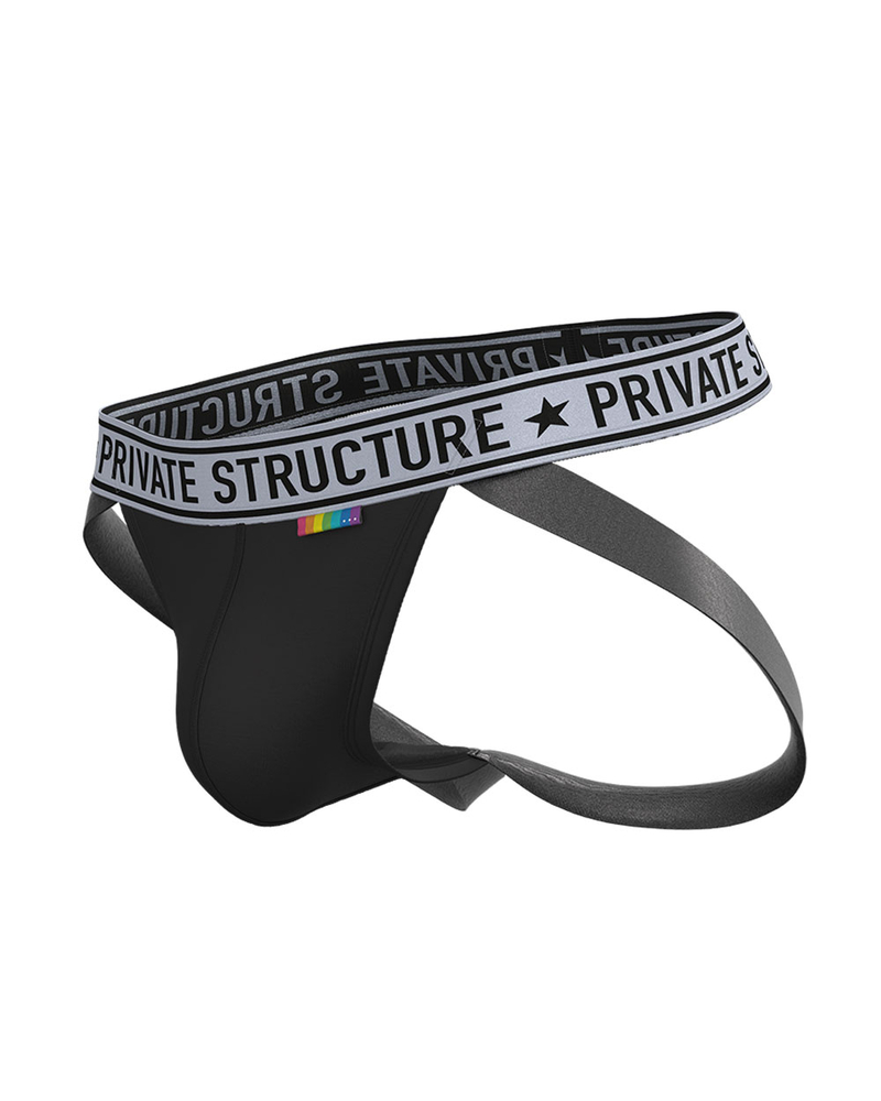 Pride 系列限量運動後空內褲 - 啞光黑