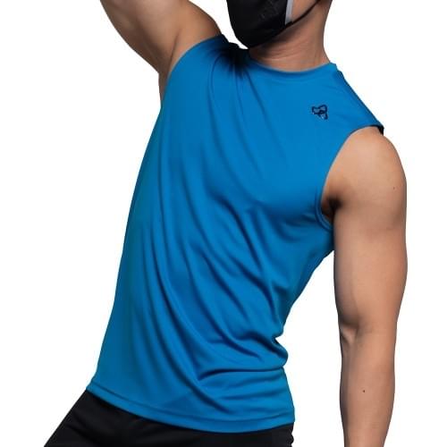 Casual Fit Training Muscle Tank - Blue