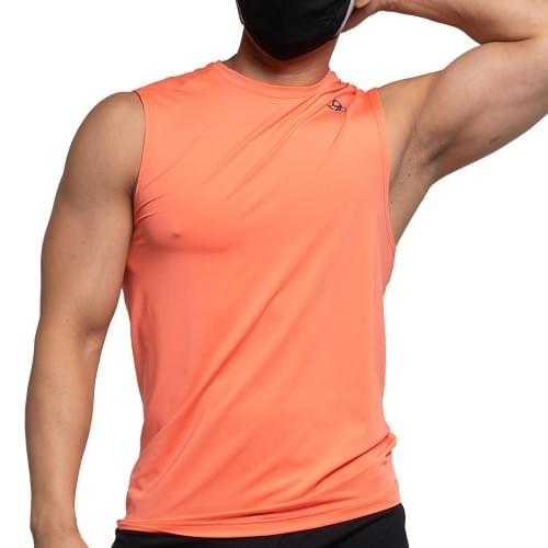 Casual Fit Training Muscle Tank - Peach