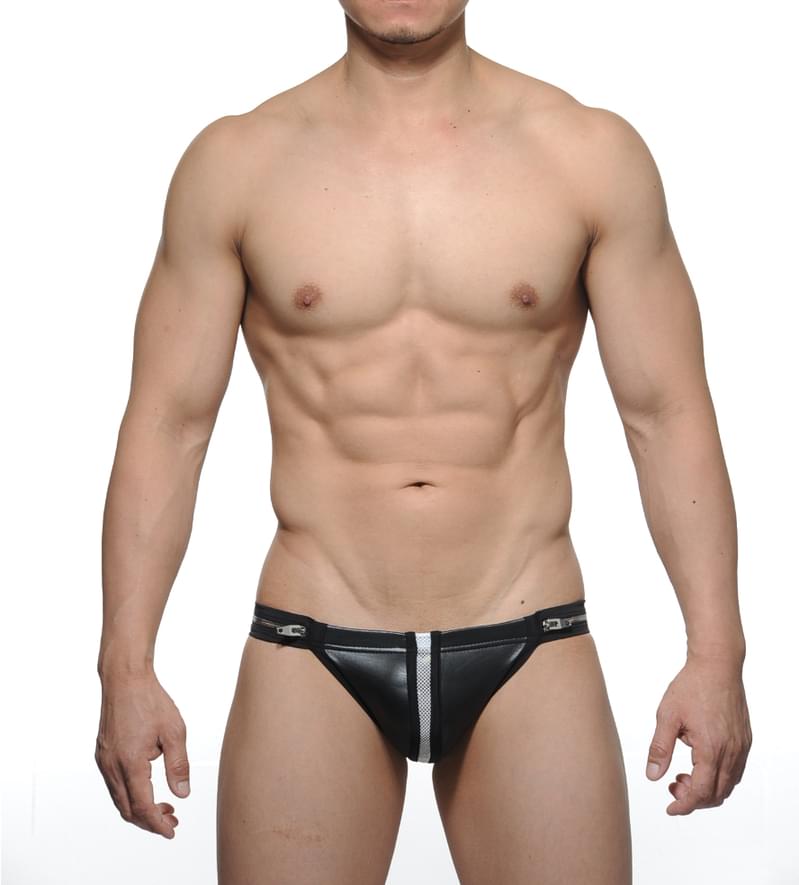 SLIT Tanga Underwear - Black