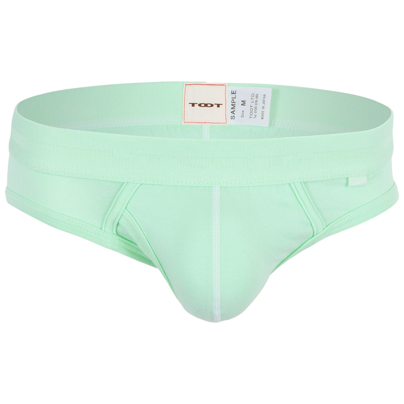 TOOT PIECE-DYED COTTON BRIEF - Y.GREEN