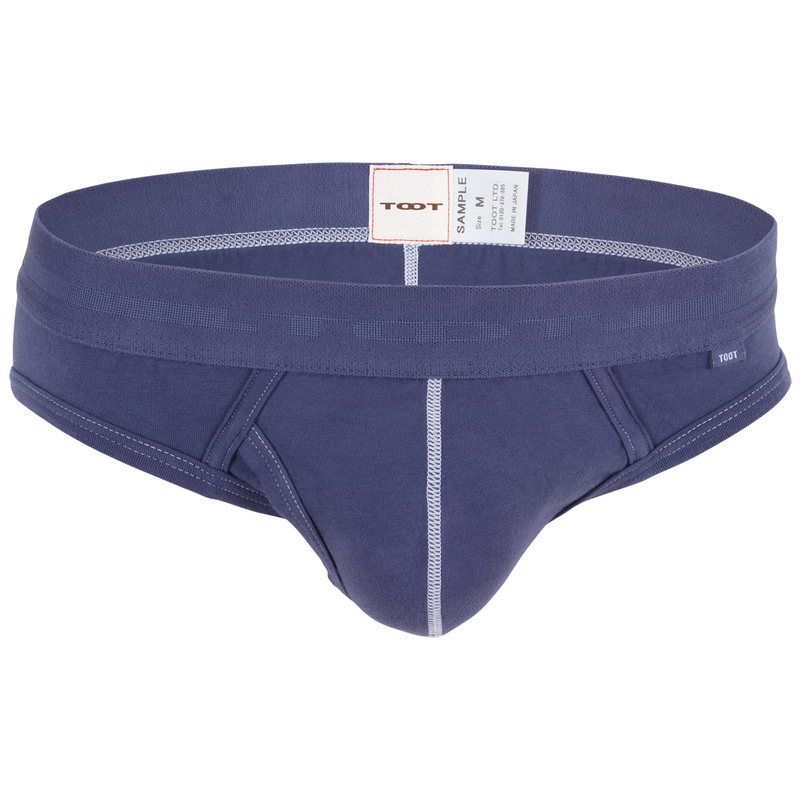 TOOT PIECE-DYED COTTON BRIEF - NAVY