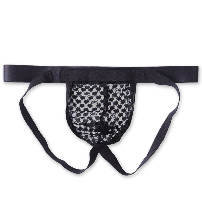 Desire Glaze 網孔後空內褲 - DGUV4276-Black