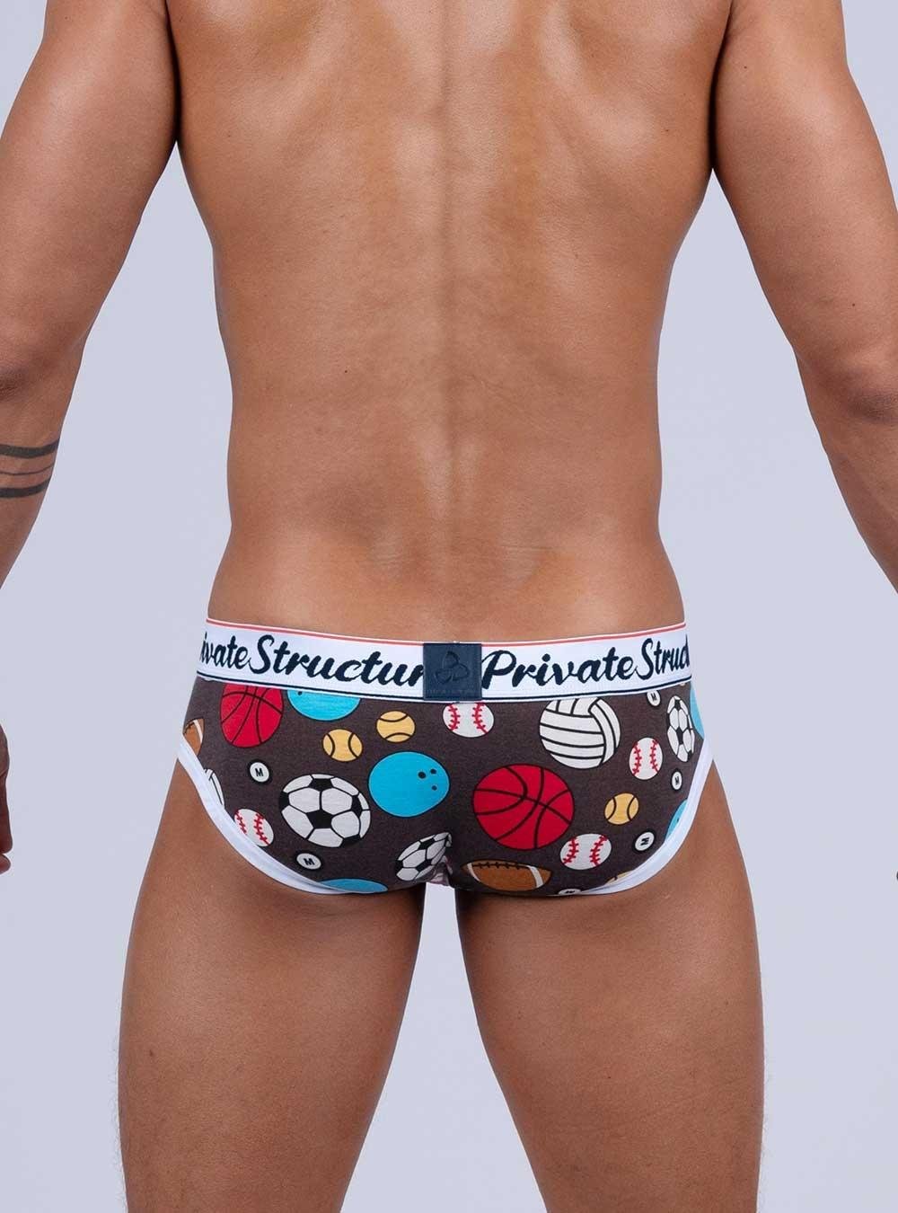 Classic Motif Mini Brief - Ball Games - | Private Structure - | MAD Lifestyle
