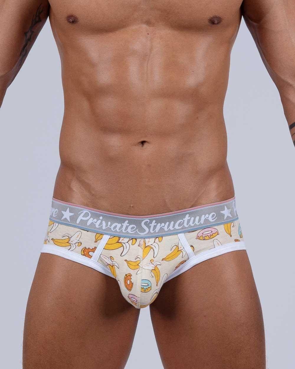 Classic Motif Mini Brief - Tea Break Ivory White - | Private Structure - | MAD Lifestyle