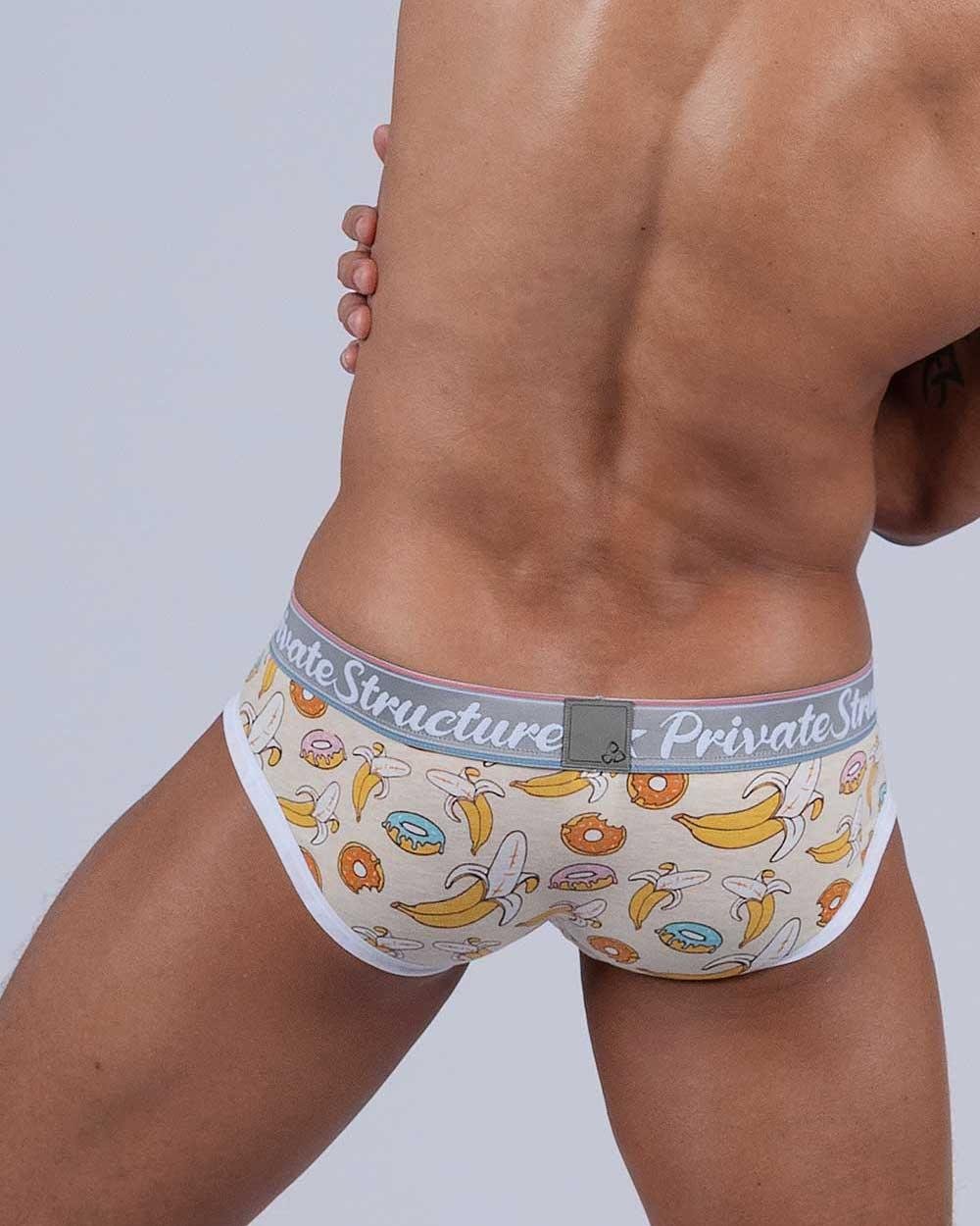 Classic Motif Mini Brief - Tea Break Ivory White - | Private Structure - | MAD Lifestyle