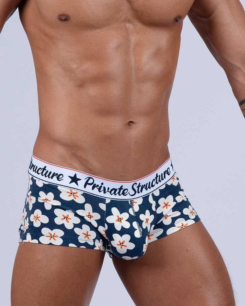 Classic Motif Trunk - Bnostagic Floral Navy - | Private Structure - | MAD Lifestyle