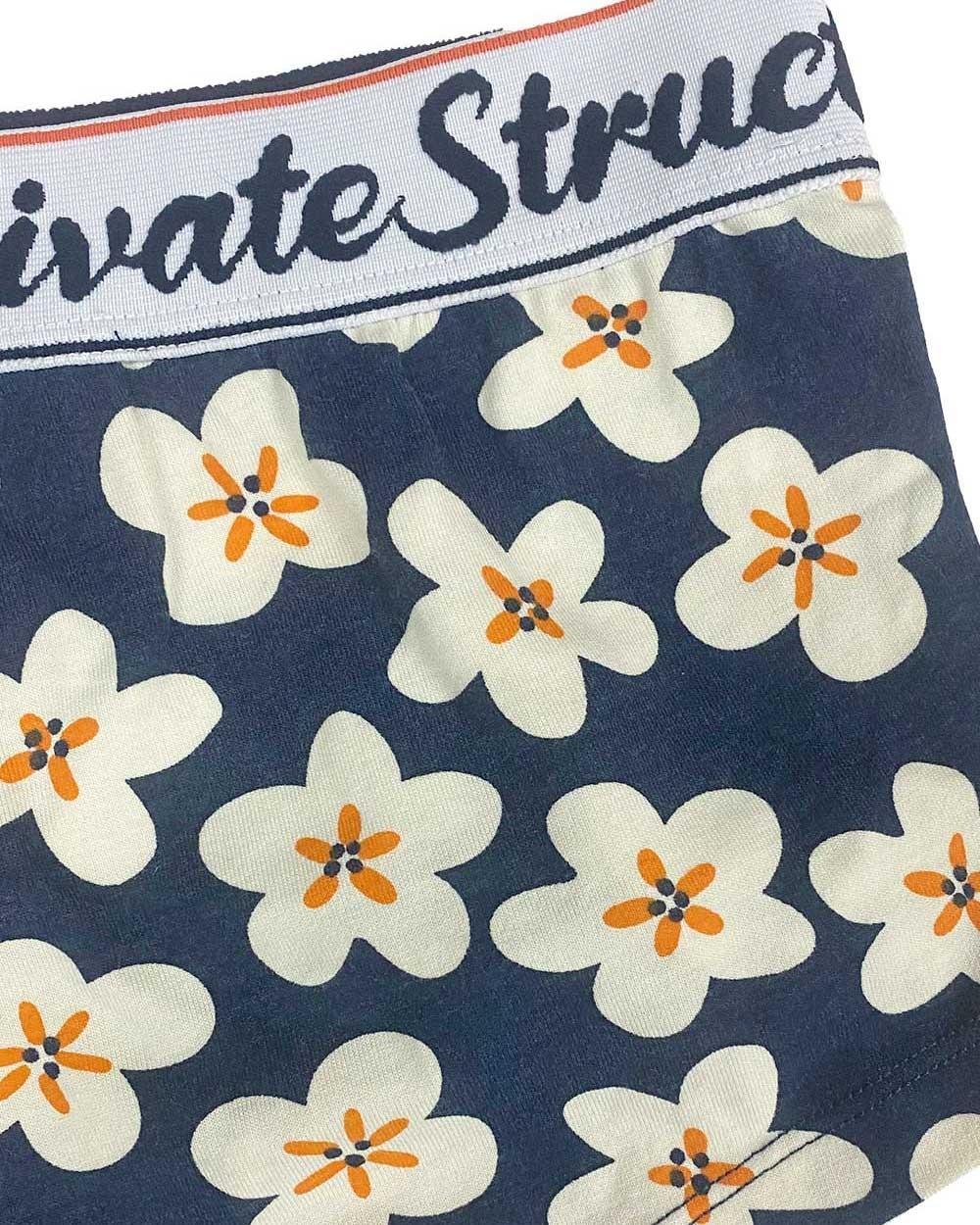 Classic Motif Trunk - Bnostagic Floral Navy - | Private Structure - | MAD Lifestyle
