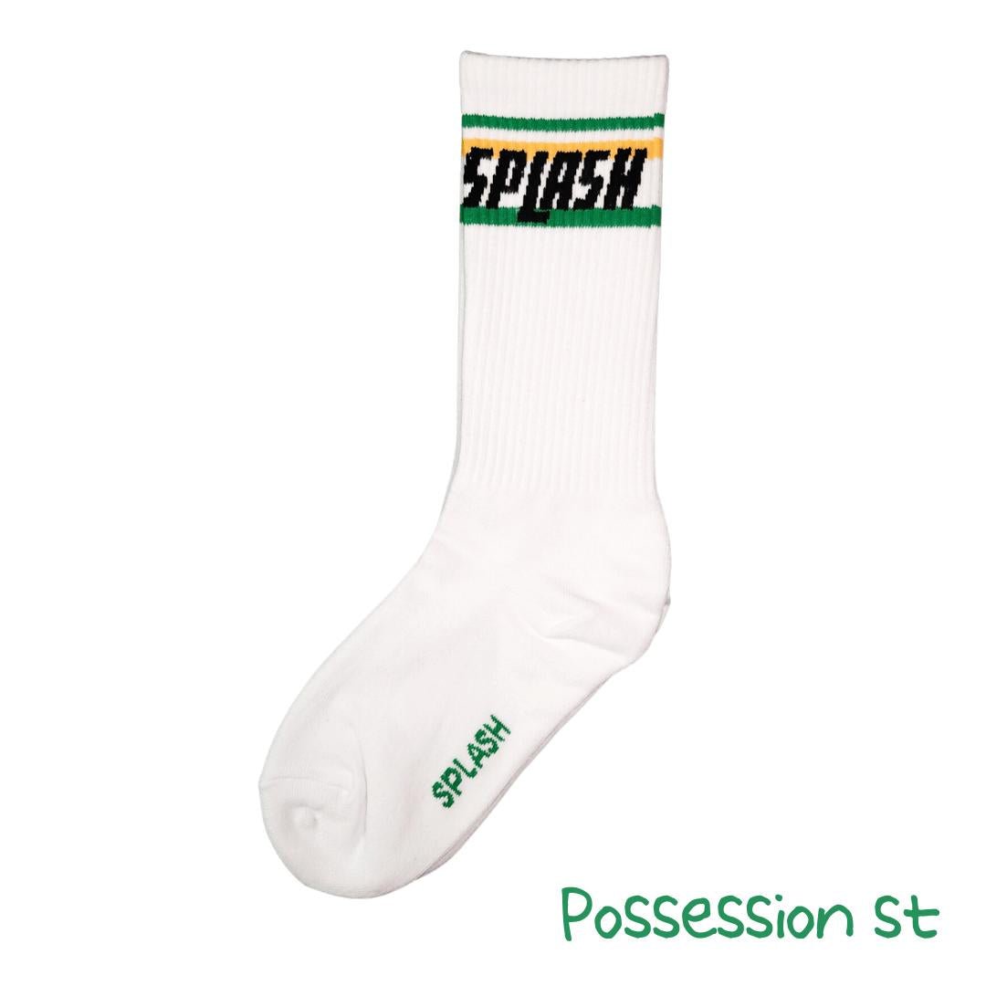 Original White Sport Socks - Possession St (水坑口街) - | Splash - | MAD Lifestyle