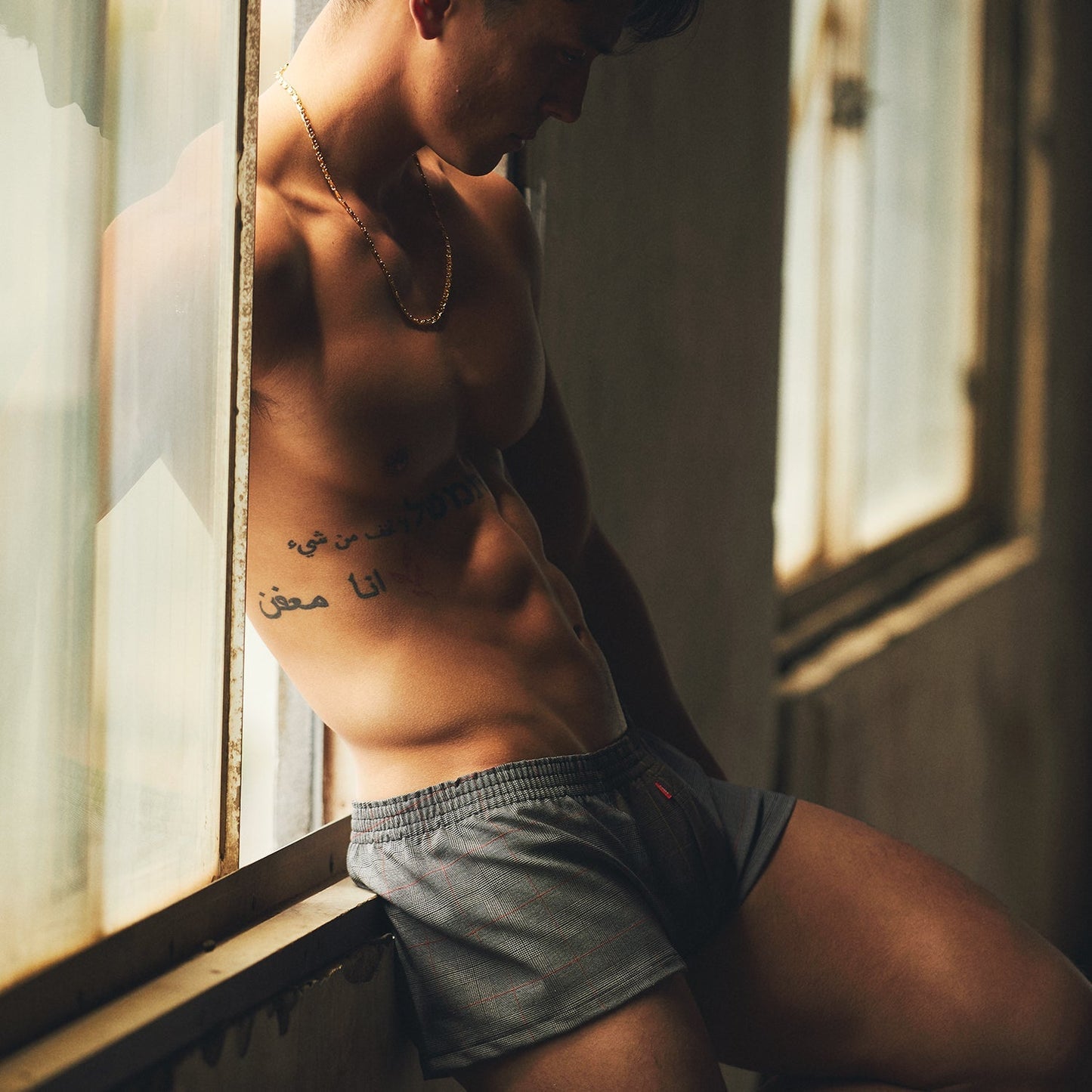 Glen Check Stretchable Trunks - | TOOT - | MAD Lifestyle