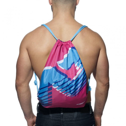AD Reversible Backpack – 2-in-1 Gym Sack (Fuchsia / Navy Blue) - | Addicted - | MAD Lifestyle