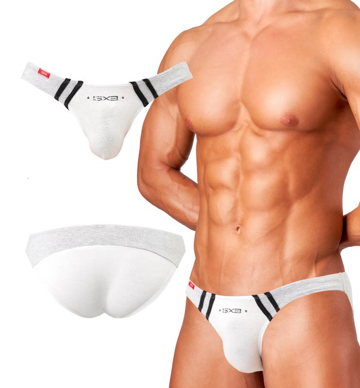 GX3 Tough White V Bikini - 2Pack