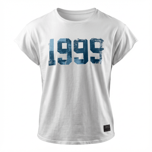1999 Cropped Sleeve Casual Tee - | Private Structure - | MAD Lifestyle