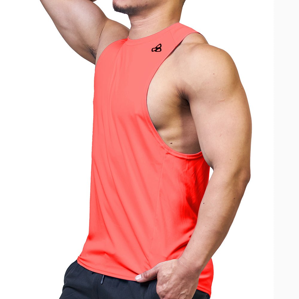 365 Dropped Armhole Sleeveless Tee - Coral - | Private Structure - | MAD Lifestyle