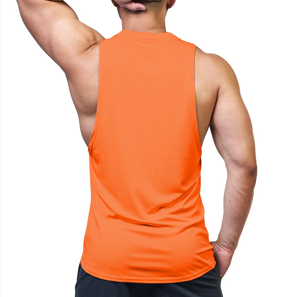 365 Dropped Armhole Sleeveless Tee - Neon Orange - | Private Structure - | MAD Lifestyle
