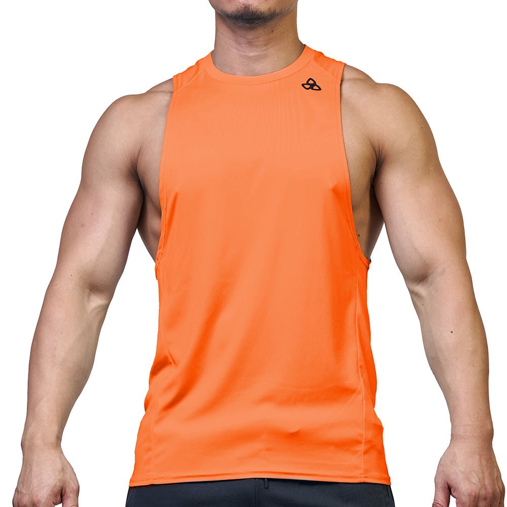 365 Dropped Armhole Sleeveless Tee - Neon Orange - | Private Structure - | MAD Lifestyle