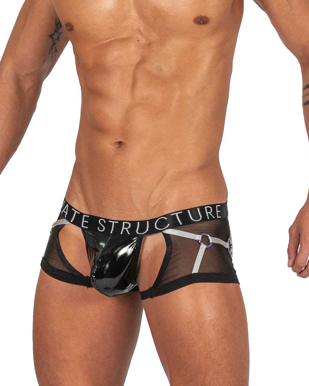 Alpha Low Waist Harness Trunk - Shades of Black - | Private Structure - | MAD Lifestyle