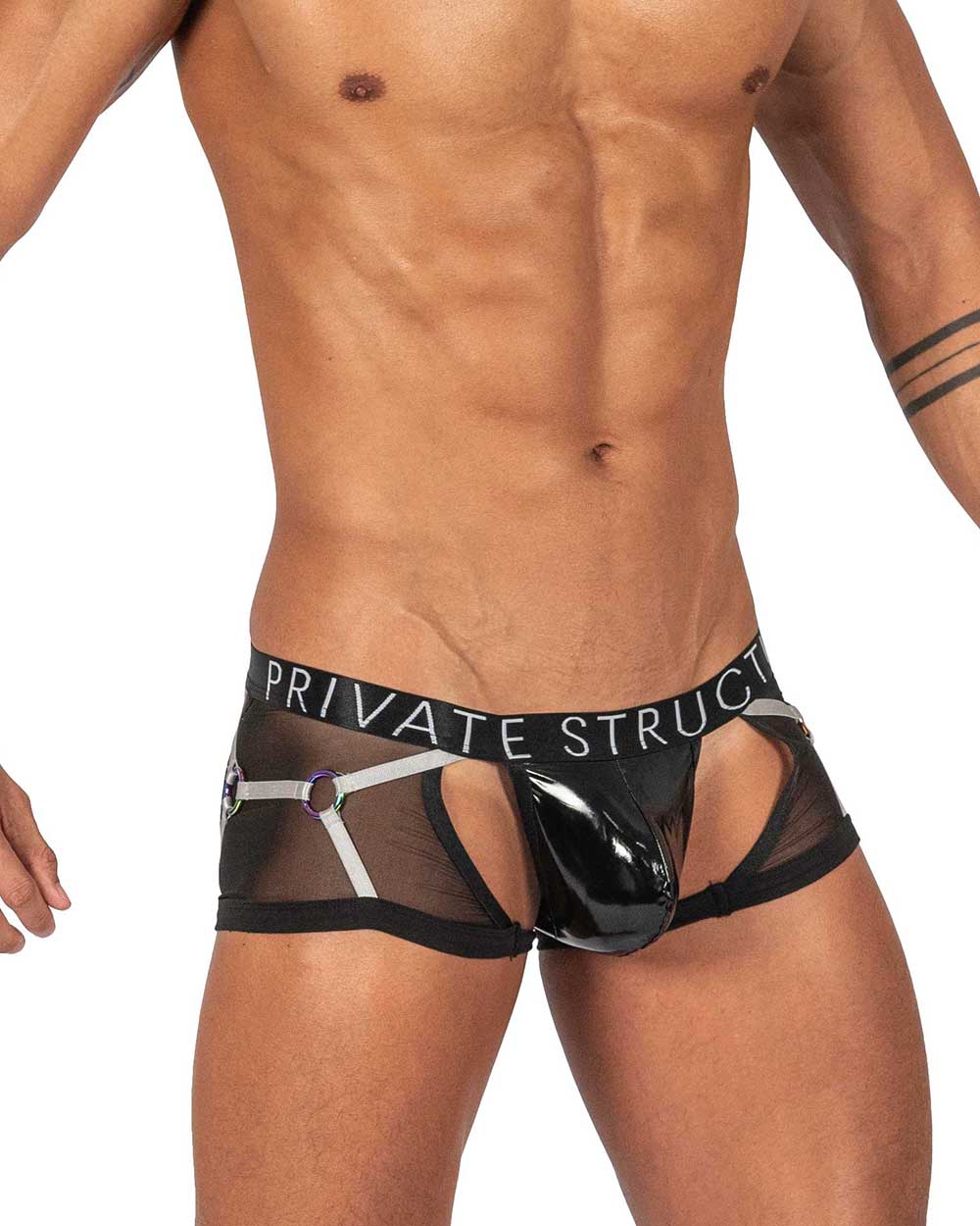 Alpha Low Waist Harness Trunk - Shades of Black - | Private Structure - | MAD Lifestyle