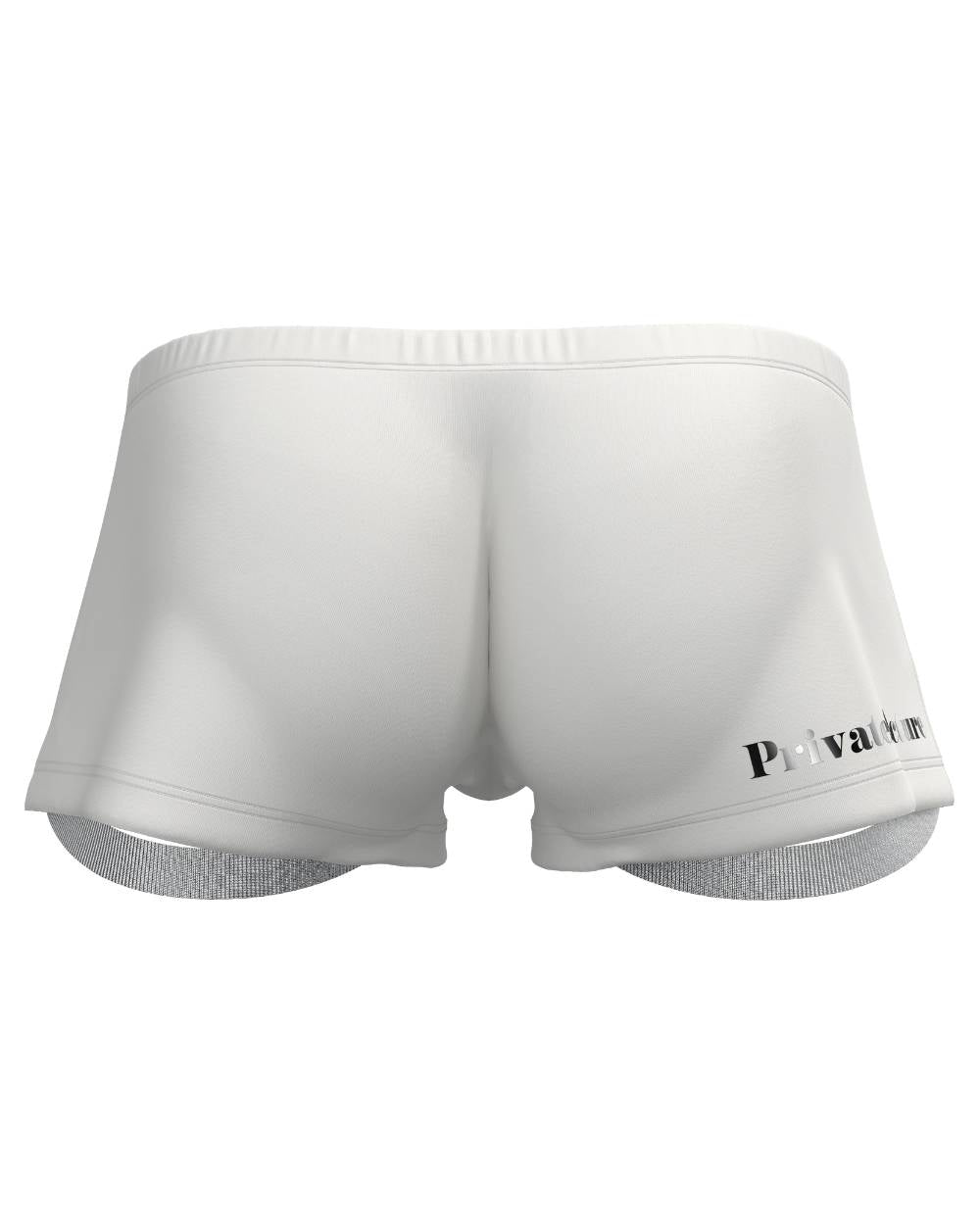 Load My Mouth Mid Waist Trunk With Split - White - | Private Structure - | MAD Lifestyle