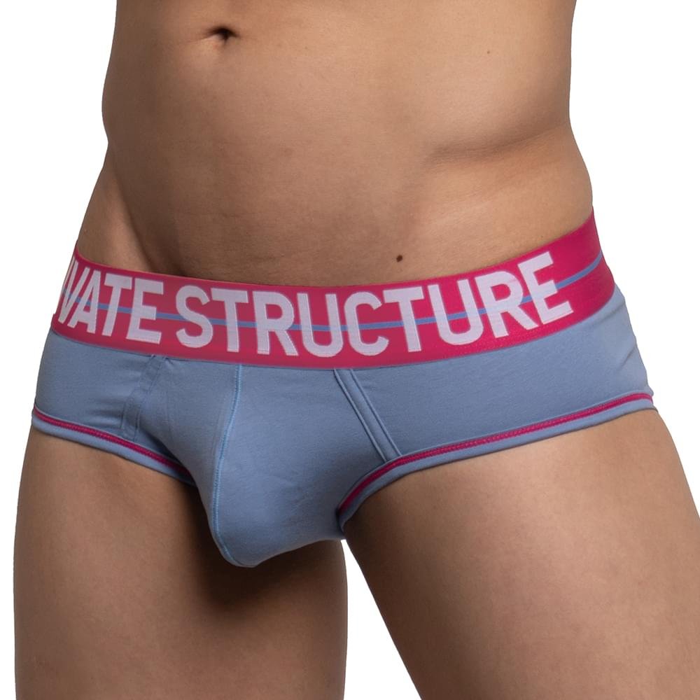 MO-LITE Patrols Mini Brief Underwear - Fog Blue & Pink - | Private Structure - | MAD Lifestyle