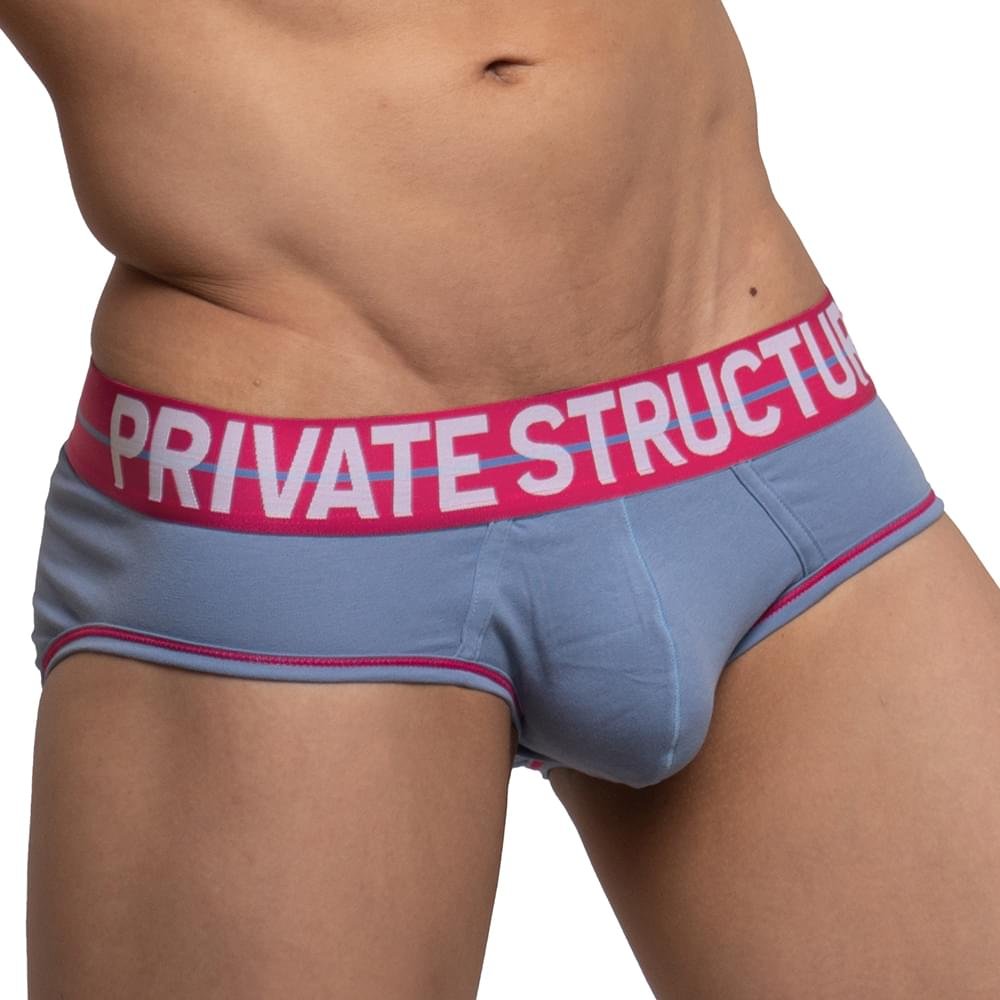 MO-LITE Patrols Mini Brief Underwear - Fog Blue & Pink - | Private Structure - | MAD Lifestyle