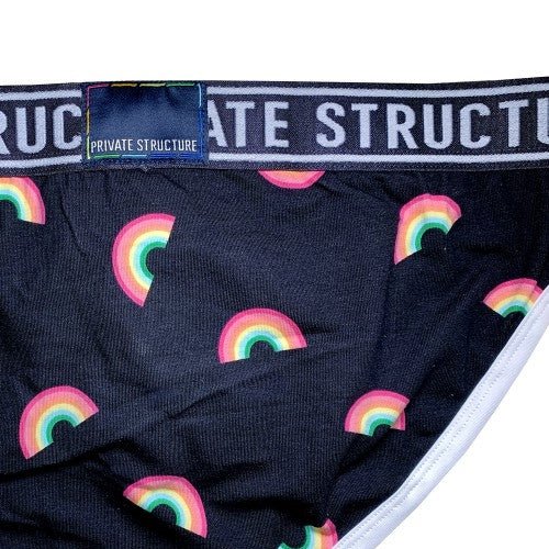 PRD Mini Brief Underwear - Rainbow Black - | Private Structure - | MAD Lifestyle