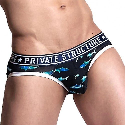 PRD Mini Brief Underwear - Shrks-Black - | Private Structure - | MAD Lifestyle