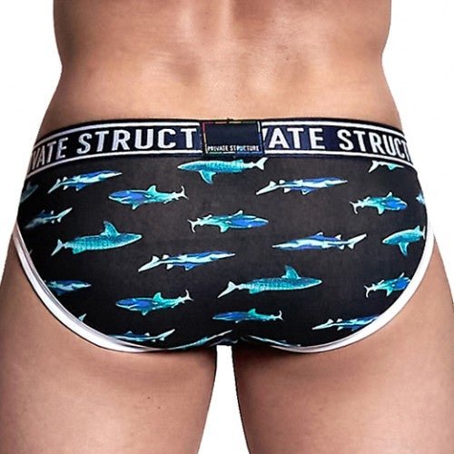 PRD Mini Brief Underwear - Shrks-Black - | Private Structure - | MAD Lifestyle