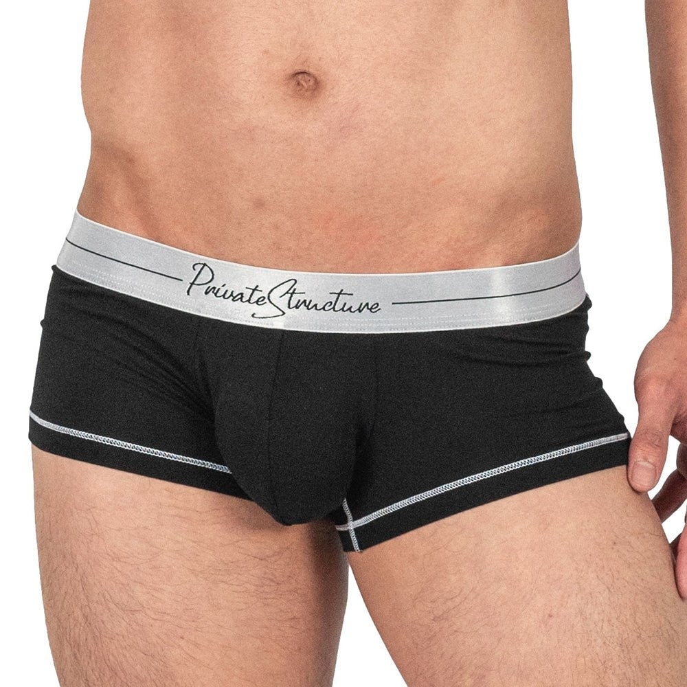 Tencel Hipster Underwear - White Mix Velvet Black - | Private Structure - | MAD Lifestyle