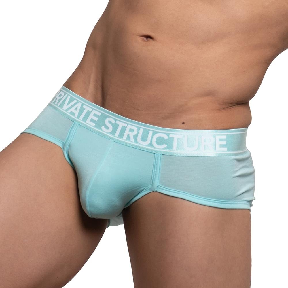 Viscose From Bamboo Contour Brief - Lt. Cyan - | Private Structure - | MAD Lifestyle