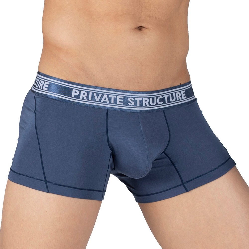 Viscose From Bamboo Trunk Underwear - Citadel Blue - | Private Structure - | MAD Lifestyle
