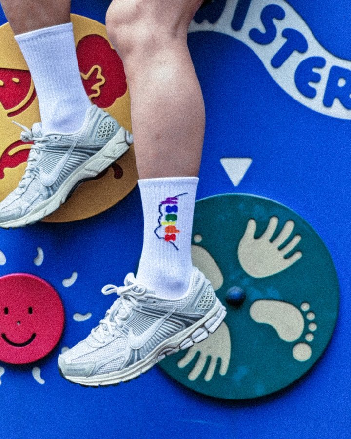 Original White Sport Socks - Lion Rock - | Splash - | MAD Lifestyle