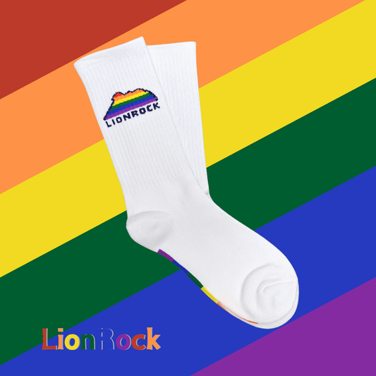 Original White Sport Socks - Lion Rock - | Splash - | MAD Lifestyle