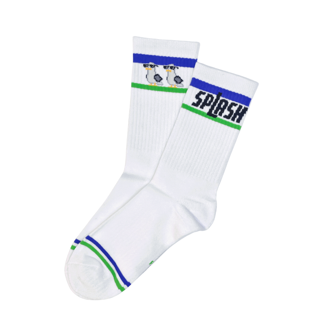 Original White Sport Socks - Seagulldaan - | Splash - | MAD Lifestyle