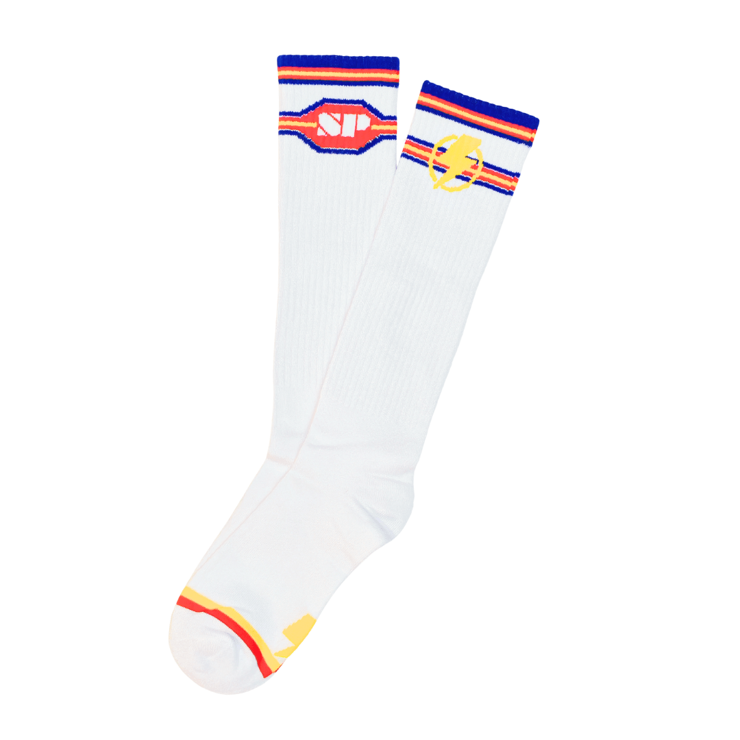 Original White Sport Socks - Thunder & Faster - | Splash - | MAD Lifestyle