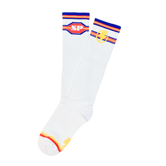 Original White Sport Socks - Thunder & Faster - | Splash - | MAD Lifestyle