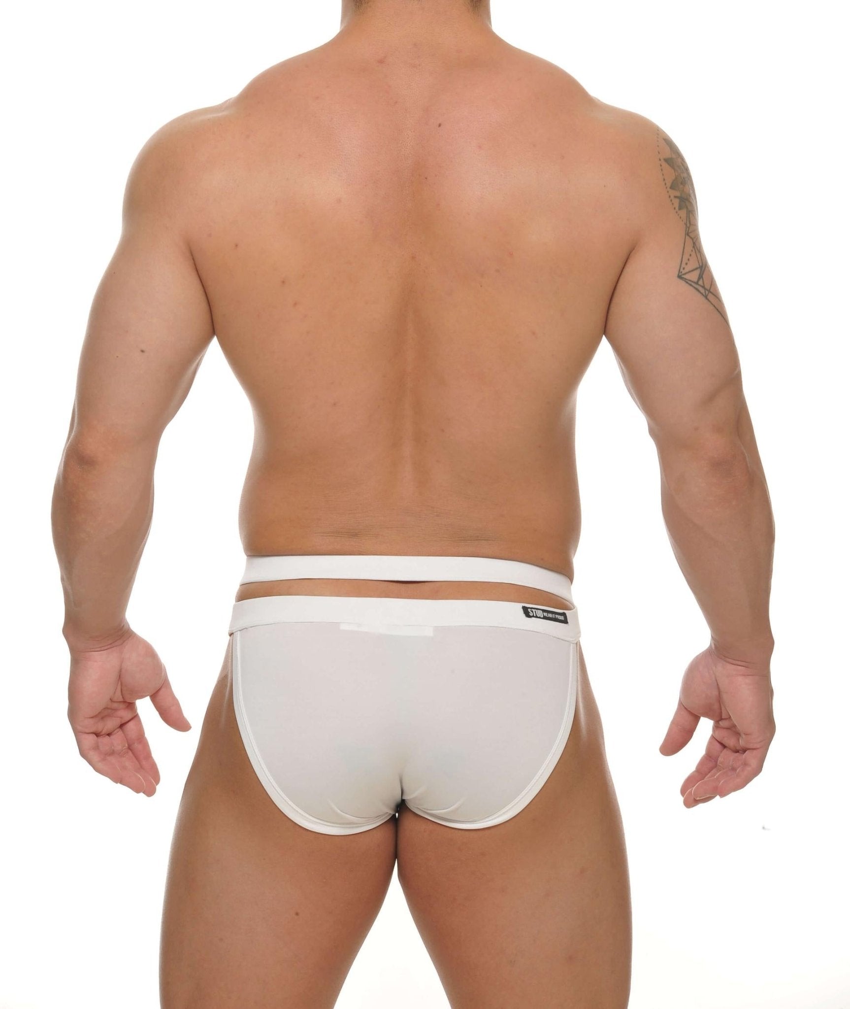 STUD MUSK Tanga Brief - White - | STUD - | MAD Lifestyle