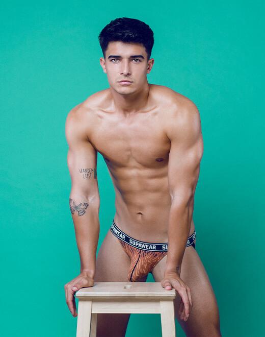 POW Jockstrap Underwear - Grizzly Bear