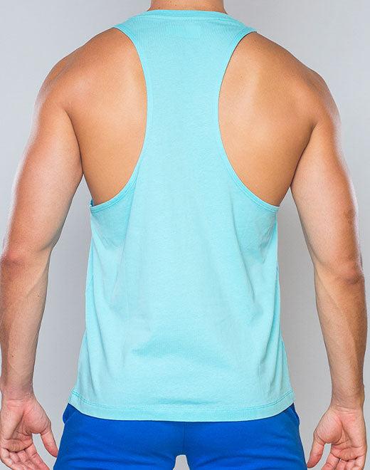 Racer Back 背心 - Turquoise Blue