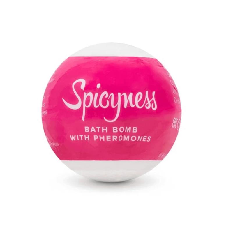 Obsessive Spicyness Bath Bomb w Pheromones - 100g (Pink)