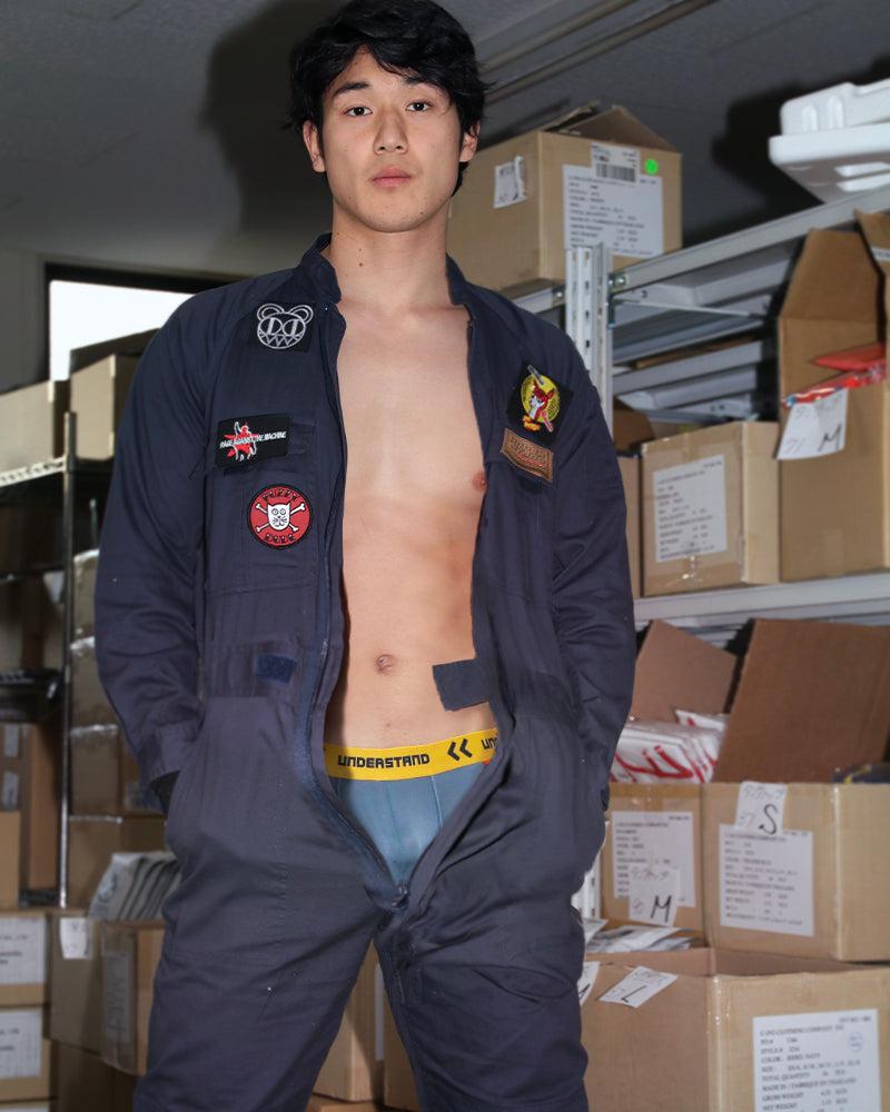 U-PRO 男士貼身四角內褲 - 鐵灰藍